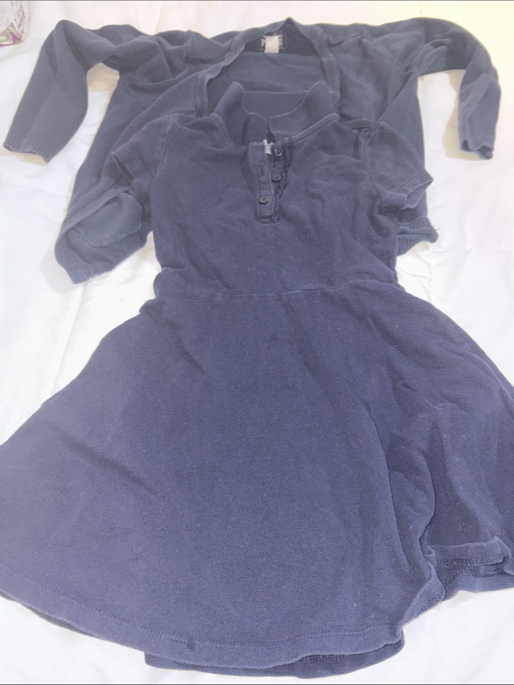 The Children's Place Navy Polo Skater Dress